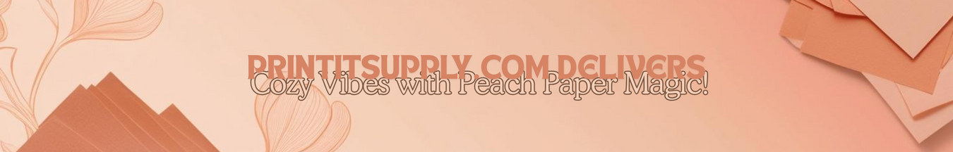 Peach Paper Color Collection - Warm Cover & Text Papers in Multiple Sizes