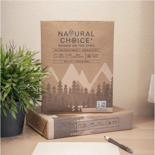 NORPAC Natural Choice Copy Paper 8.5" x 11", 20 lb, 88 Brightness, White, 500 Sheets/Ream (43NCC5008)