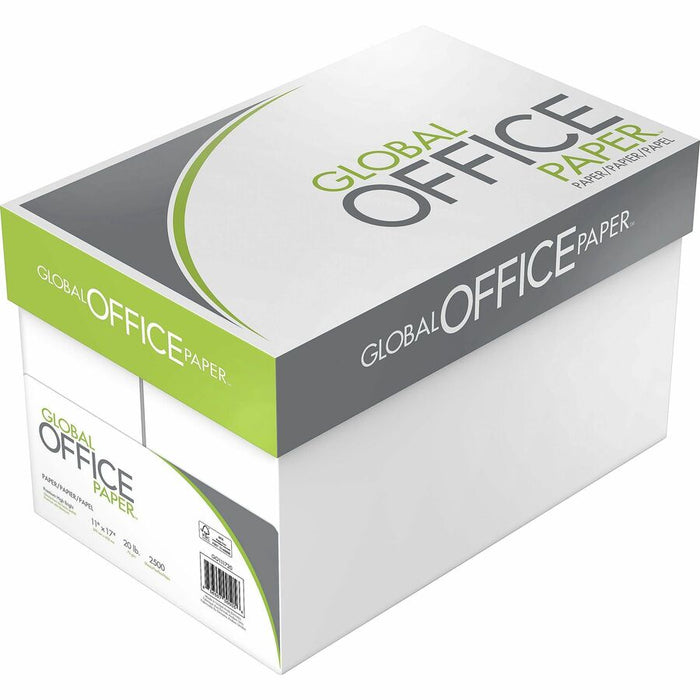 Global Office 11 x 17 White Copy Paper, 96 Brightness, 500 Sheets / Ream