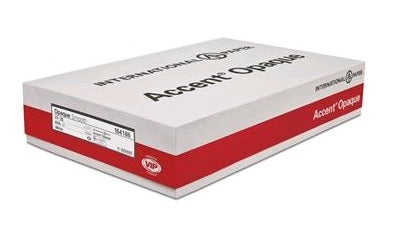 Accent Opaque 20" x 26" Premium Smooth Cover Paper, 65lb, White, 250 Sheets (188149)