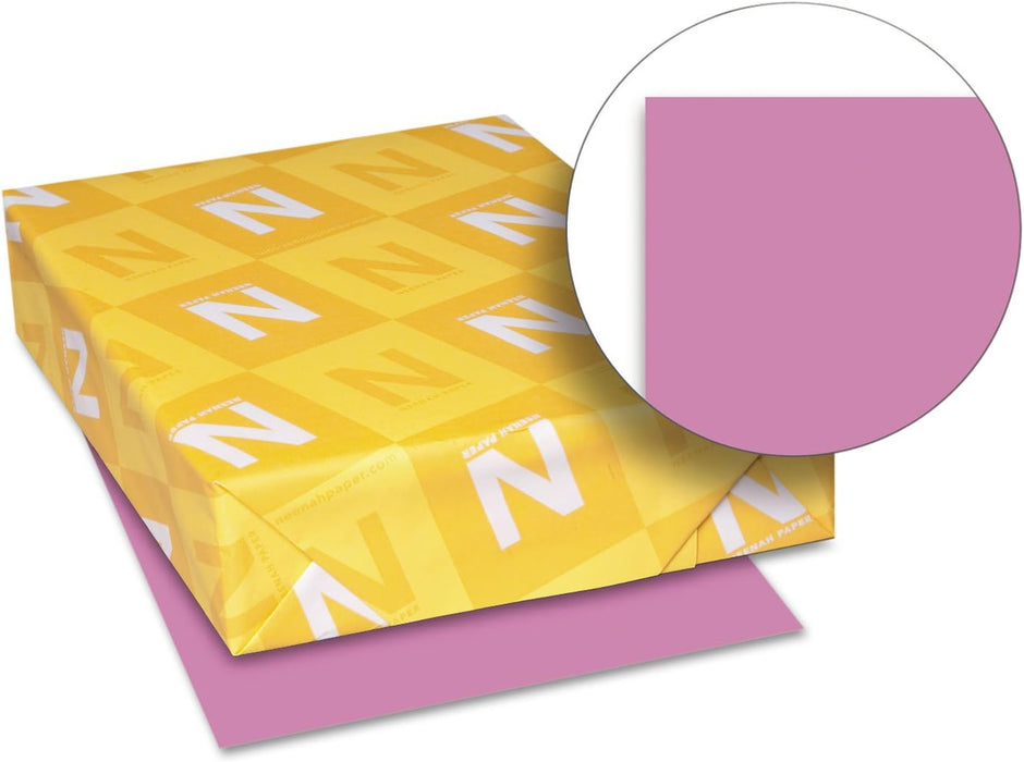 Astrobrights Cardstock, 65 lbs., 8.5" x 11", Outrageous Orchid™, 250 Sheets/Ream (21951)