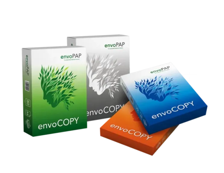 envoCopy TreeFree 100% Recycled Multipurpose Paper, 8.5" x 11", 20 lbs., White, 500 Sheets/Ream (5000 Sheets/Carton)