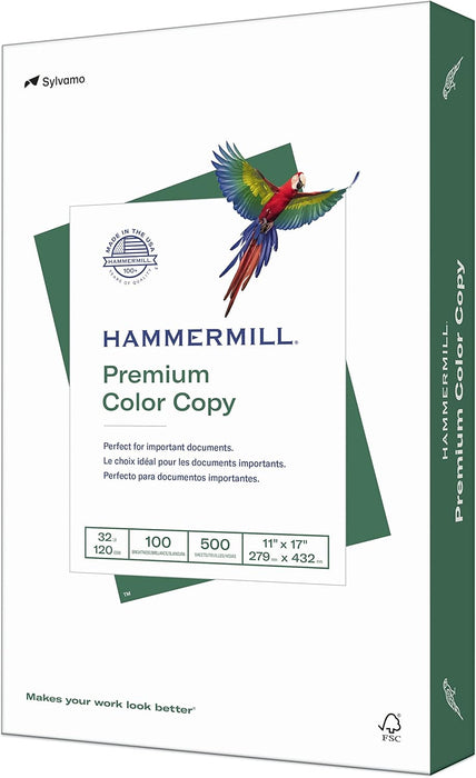 Hammermill Color Copy Paper, 11" x 17", 32 lb, 500 Sheets (102660)