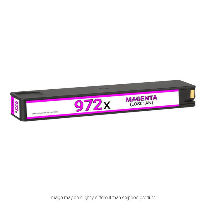 HP Remanufactured HP 972 Magenta High Yield Ink Cartridge, 7,000 Page Yield (L0S01AN)