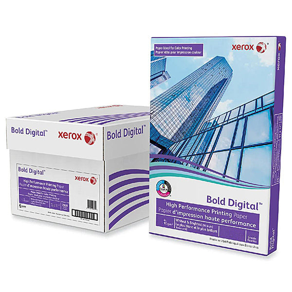 Xerox, Bold Digital Printing Paper, 17" x 11", White, 100 lb Cover, 100 brightness, 250 Sheets/Ream, (3R11775)