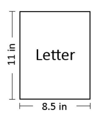 Letter Size (8.5" x 11")