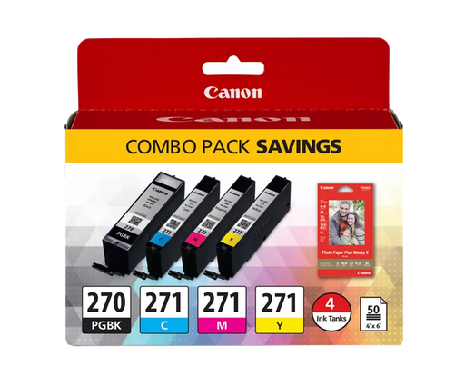 Canon Genuine PGI-270/CLI-271 Combo Ink Pack (0373C005)