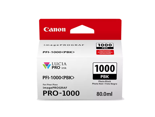 Canon Genuine PFI-1000 Photo Black Ink Tank (0546C002)