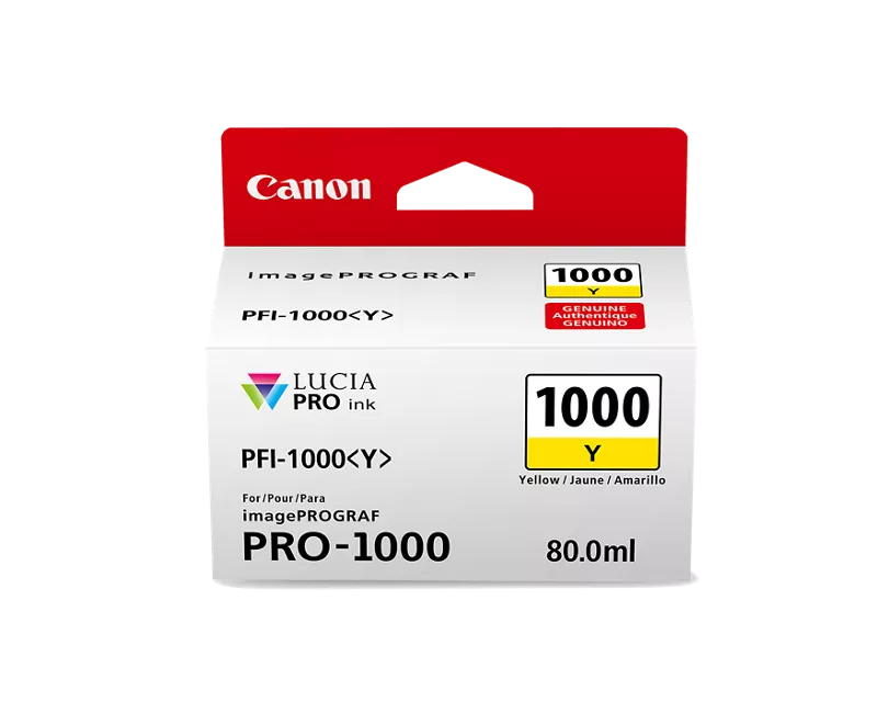 Canon Genuine PFI-1000 Yellow Ink Tank (0549C002)