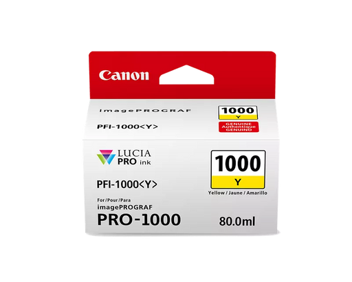 Canon Genuine PFI-1000 Yellow Ink Tank (0549C002)