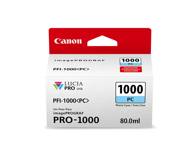 Canon Genuine PFI-1000 Photo Cyan Ink Tank (0550C002)