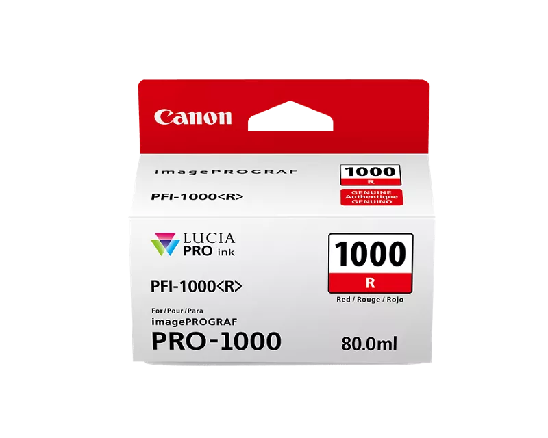 Canon Genuine PFI-1000 Red Ink Tank (0554C002)
