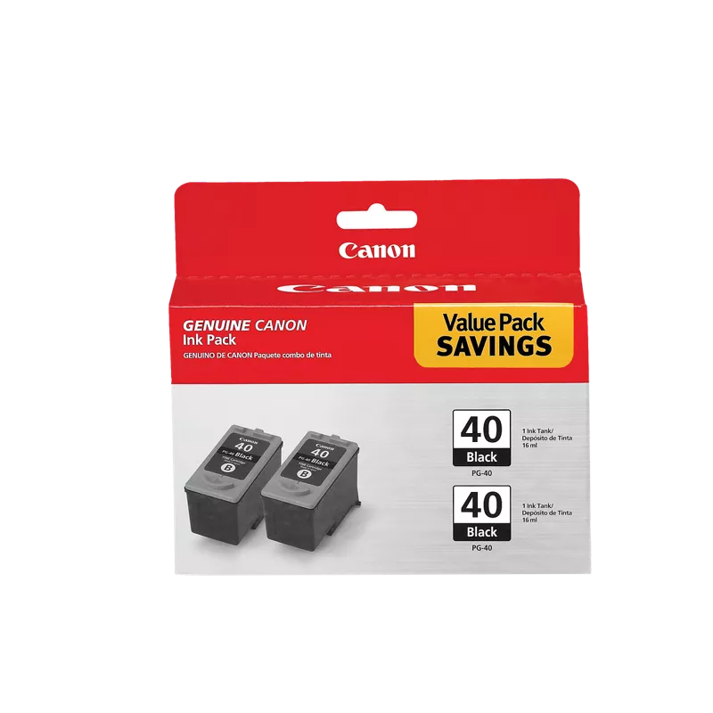 Canon Genuine PG-40 Black Twin Pack (0615B013)