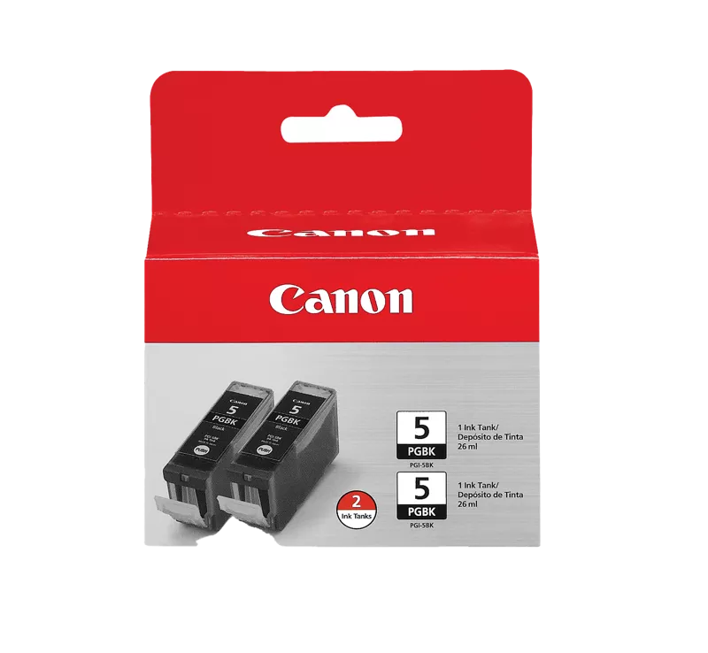 Canon Genuine PGI-5 Black Ink Twin Pack (0628B009)