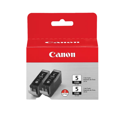 Canon Genuine PGI-5 Black Ink Twin Pack (0628B009)