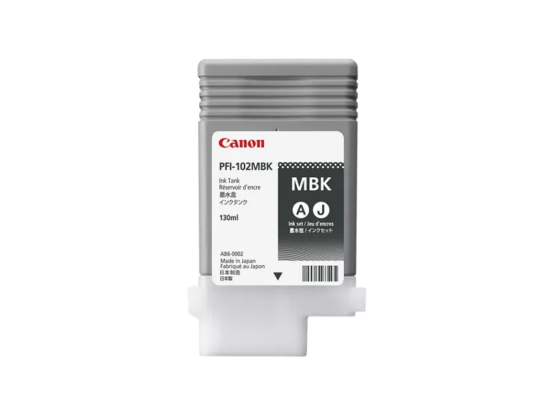 Canon Genuine Canon Ink Tank PFI-102MBK Pigment Matte Black Ink Tank 130ml (0894B001)