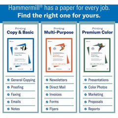 Hammermill Great White 30% Recycled 8.5" x 11" Copy Paper, 20 lb, 92 Brightness, White, 500 Sheets/Ream, 10 Reams/Cartons (86700)
