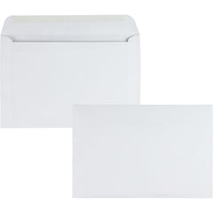 Quality Park 6" x 9" Booklet Envelopes, 24 lb, White, Gummed Seal, 500/Box (QUA37181)