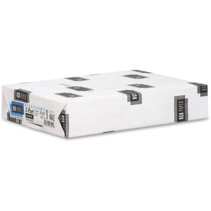NCR Xero/Form II 3-Part Carbonless Paper, 8.5" x 11", 500 Sheets/Ream, Precollated, (4642)