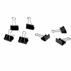 Business Source Binder Clips, Medium, 1-1/4" Width, Black, 36/Box (BSN65368)