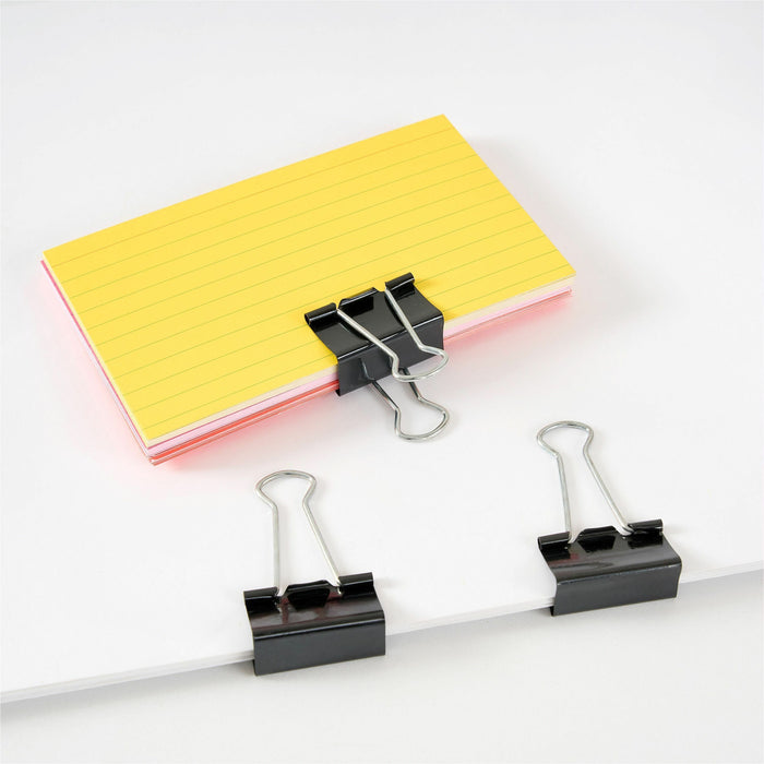Business Source Binder Clips, Medium, 1-1/4" Width, Black, 36/Box (BSN65368)
