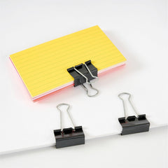 Business Source Binder Clips, Medium, 1-1/4" Width, Black, 36/Box (BSN65368)