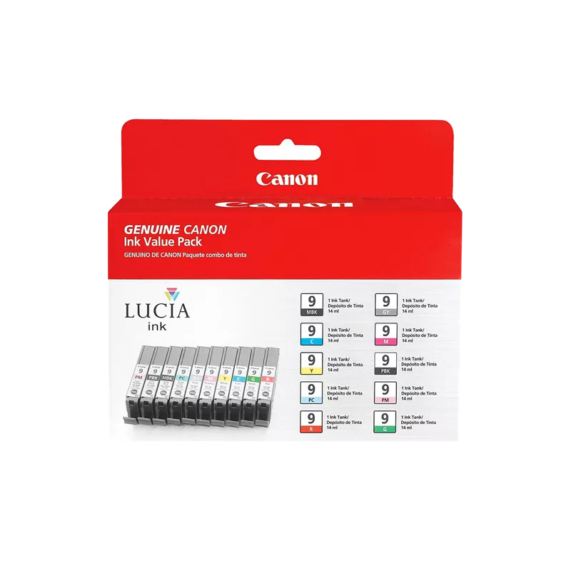 Canon Genuine PGI-9 Ink Value Pack (10 Ink Tanks) (1033B005)