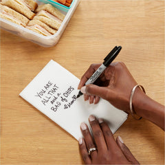 Sharpie Permanent Marker, Fine Point, Black Ink, Dozen Pack (SAN30001B)