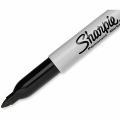 Sharpie Permanent Marker, Fine Point, Black Ink, Dozen Pack (SAN30001B)