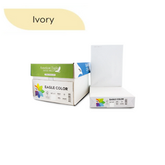 American Eagle 8.5" x 11" Color Copy Paper, 20 lbs., Ivory, 500 Sheets/Ream (47750501)