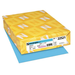 Astrobrights Colored Paper, 24 lbs., 8.5" x 11", Lunar Blue™, 500 Sheets/Ream (22521)