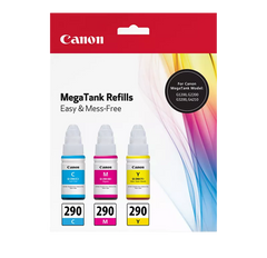 Canon Genuine GI-290 CMY Ink Bottle Value Pack (1596C005)
