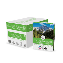 EarthChoice30 Copy Paper, 20 lb., 8.5" x 11", 92 Brightness, 30% Recycled, 500 Sheets/Ream, 10 Reams/Carton (1842)