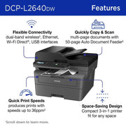 Brother DCP-L2640DW Monochrome Laser All-in-One - view 3