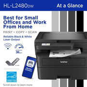 Brother HL-L2480DW Monochrome Laser All-in-One - view 2
