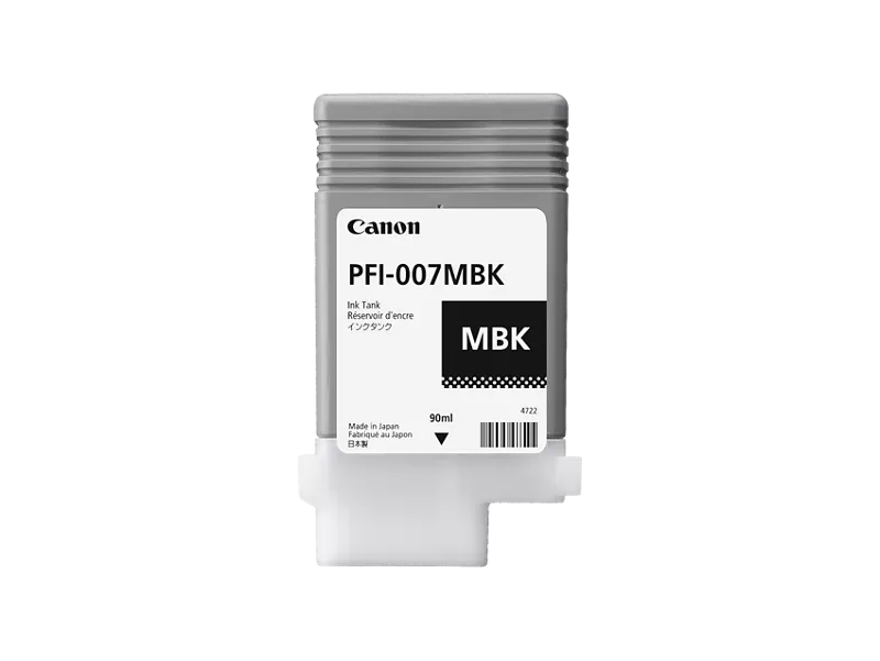 Canon Genuine Canon Ink Tank PFI-007MBK Pigment Matte Black Ink Tank 90ml (2142C001)