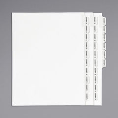 DOCUCOPY, Index Tab Paper, 11 x 8.5, White, 90 lb Index, 0.5 Inch Straight Tabs, 5 Tab Sets, 1250 Sheets / 250 Sets, Laser & Digital Compatible (3205)