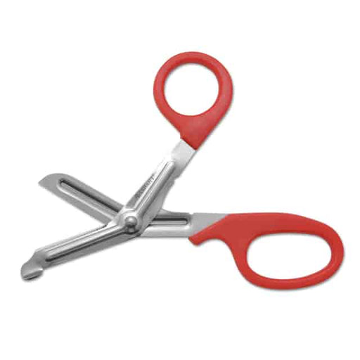 Westcott Stainless Steel Office Snips, 7", 1.75" Cut Length, Red Handle