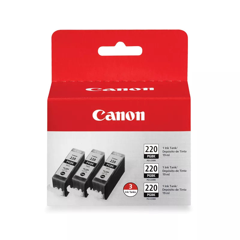 Canon Genuine PGI-220 Black 3 Ink Pack (2945B004)
