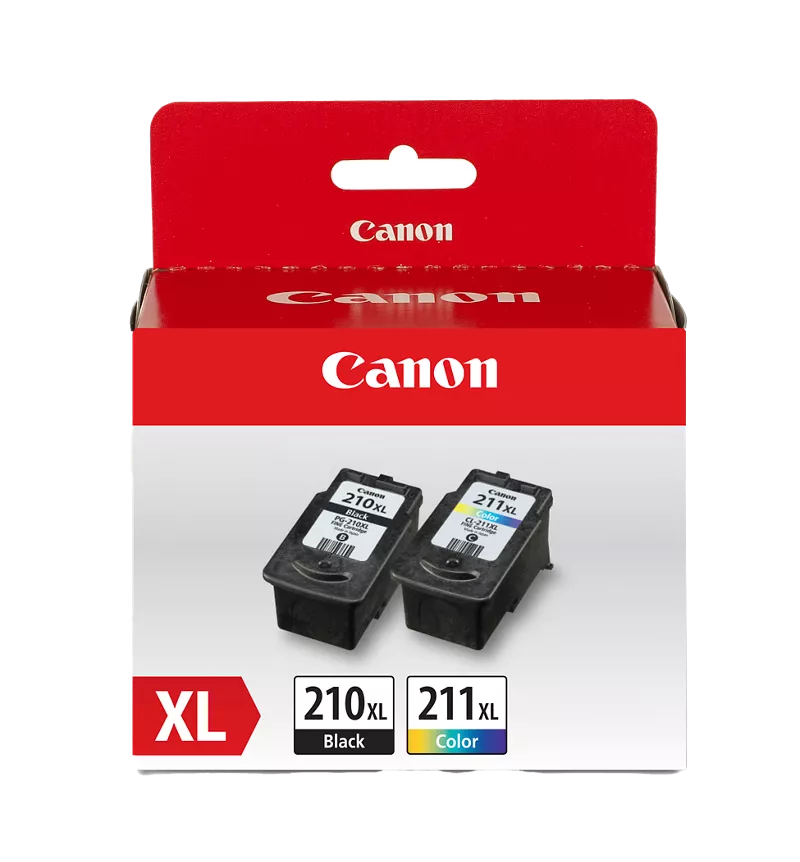 Canon Genuine PG-210/CL-211 XL Combo Ink Pack with Photo Paper Glossy (50 Sheets 4x6) (2973B004)