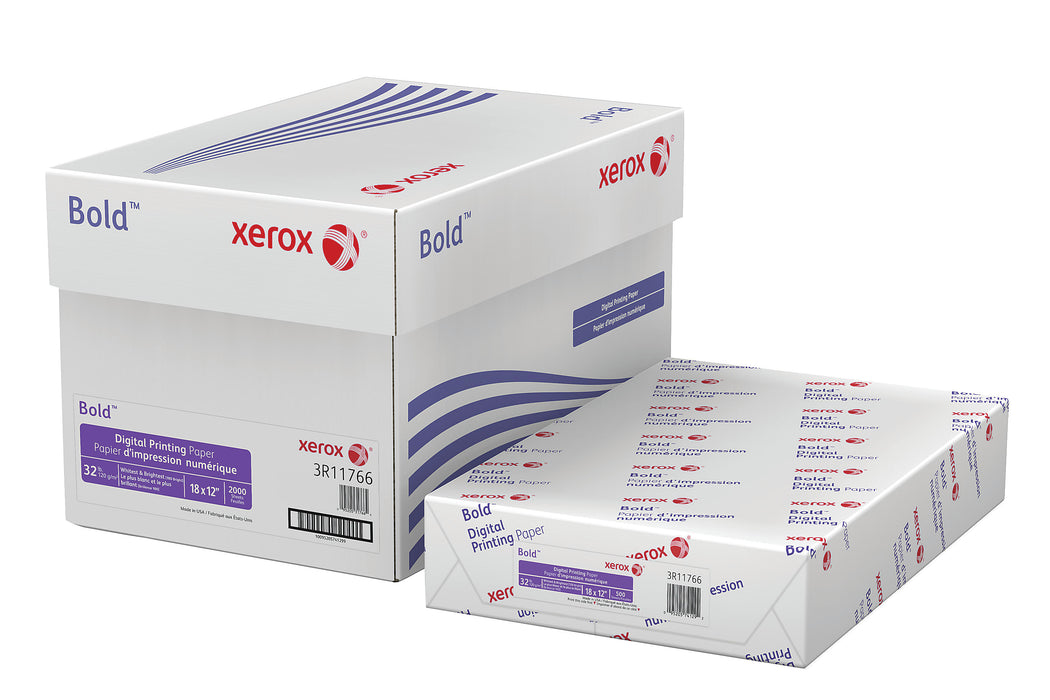 Xerox, Bold Digital Printing Paper, 18" x 12", White, 32 lbs., 100 brightness, 500 Sheets/Ream, (3R11766)