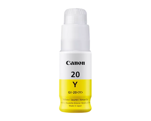 Canon Genuine GI-20 Yellow Ink Bottle (3396C001)