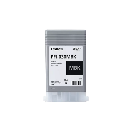Canon Genuine PFI-030BK Pigment Black Ink Cartridge (3489C001)