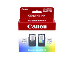 Canon Genuine PG-260 XL / CL-261 XL Value Pack (3706C005)