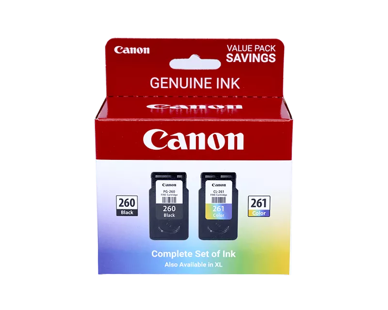 Canon Genuine PG-260 / CLI-261 Value Pack (3725C006)
