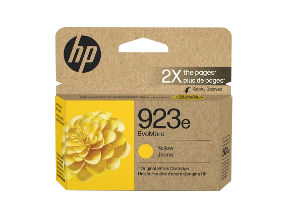 HP 923e EvoMore Yellow Original Ink Cartridge, 4K0T6LN (4K0T6LN)