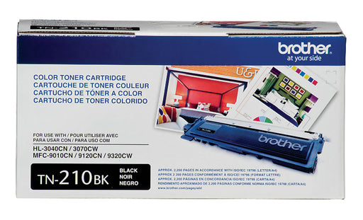 Brother Genuine TN210BK Standard Yield Black Toner Cartridge, 2,200 Pages (TN210BK)