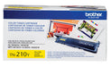Brother Genuine TN210Y Standard Yield Yellow Toner Cartridge, 1,400 Pages (TN210Y)