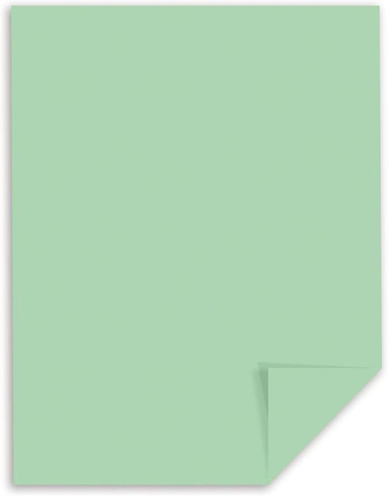 Exact Vellum Bristol Cover, 67 lb., 8.5" x 11", Green, Smooth Finish, 250 Sheets/Ream (WAU82351)
