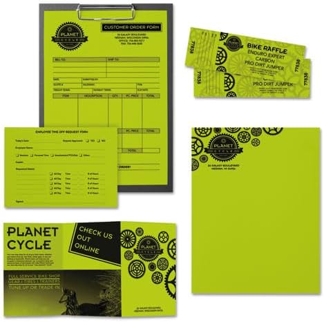 Astrobrights Colored Paper, 24 lbs., 8.5" x 11", Terra Green™, 500 Sheets/Ream (22581)
